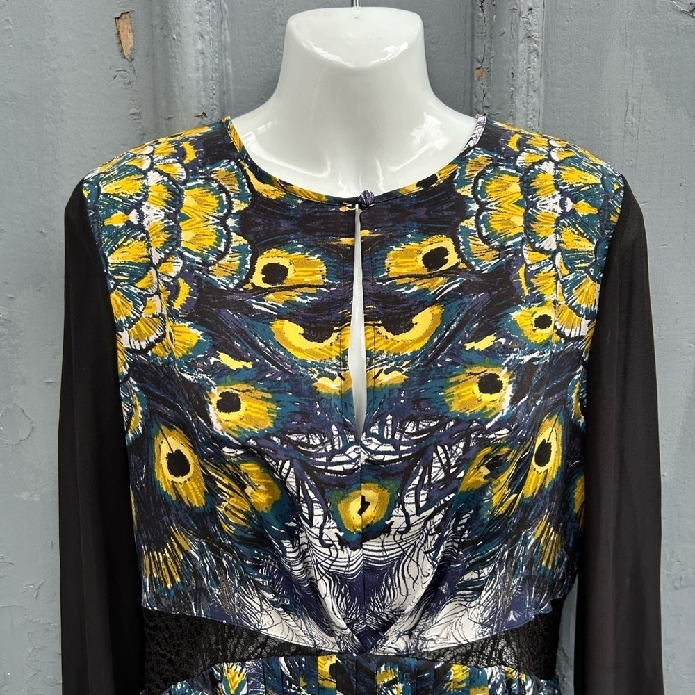 Nicole Richie for Impulse pleated patterned dress, size 8 - Picture 8 of 13